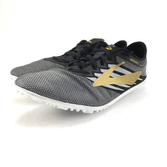 Brooks Mens ELMN8 V4 Black Nylon Track Spikes - Picture 5 of 8